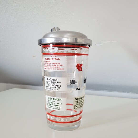 Vintage Hazel Atlas Glass Cocktail Shaker-1950s - Picture 2 of 4